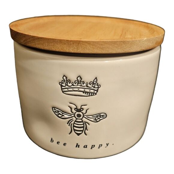 RAE DUNN Crown Icon Bee Stackable Cellars - Picture 2 of 5